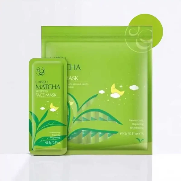 Laikou Matcha Sleeping Face Mask (3g*15 Pcs)