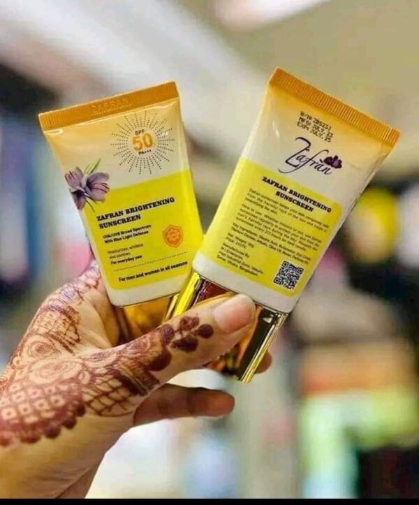 zafran brightening sunscreen