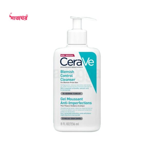 CeraVe Blemish Control Cleanser 236ml – For Clear and Balanced Skin