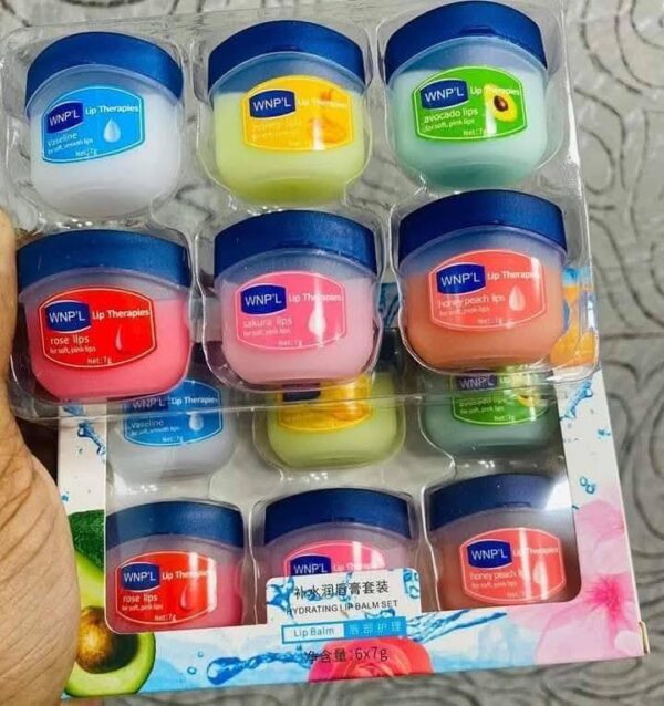 6pcs in 1 box 𝗪𝗡𝗣'𝗟 𝗟𝗶𝗽 𝗧𝗵𝗲𝗿𝗮𝗽𝘆 𝟭𝟬𝟬% 𝗣𝘂𝗿𝗲 𝗣𝗲𝘁𝗿𝗼𝗹𝗲𝘂𝗺 𝗝𝗲𝗹𝗹𝘆 𝗟𝗶𝗽 𝗕𝗮𝗹𝗺....